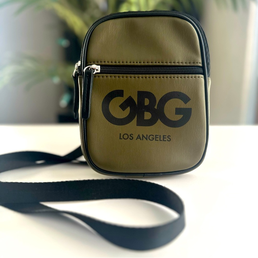 GBG Los Angeles Olive Green Mini Crossbody Phone Bag Sling